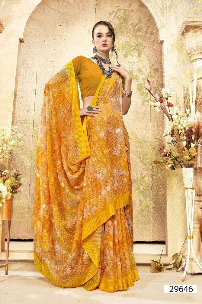 Navita Vol 3 By Vallabhi Georgette Printed Daily Wear Saree Suppliers In India
